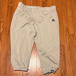 Adidas Light Gray softball Bottoms